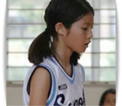 今田美桜の小学生時代のバスケットボール画像