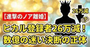 ヒカル離婚のアイキャッチ画像