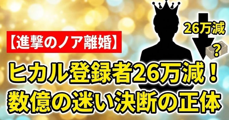 ヒカル離婚のアイキャッチ画像